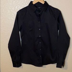 Banana Republic button down too, black, 6.